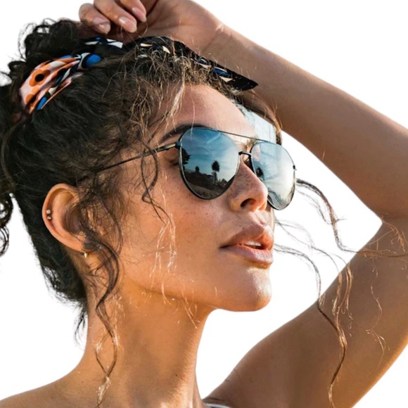 DIFF Dash Sunglasses Aviators Black Frame Grey Lenses Unisex - Picture 9 of 15